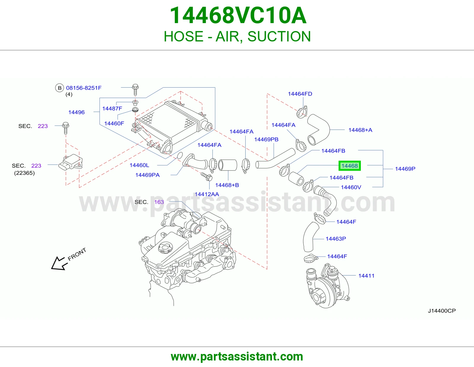 لي هواء سحب 14468VC10A
