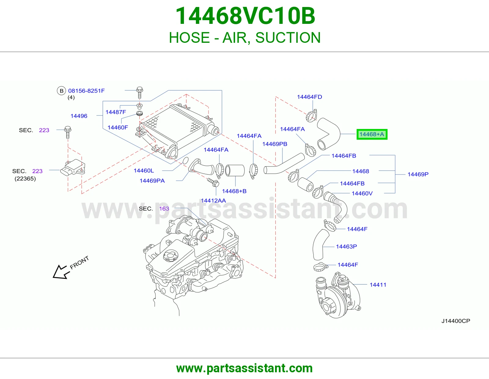لي هواء سحب 14468VC10B
