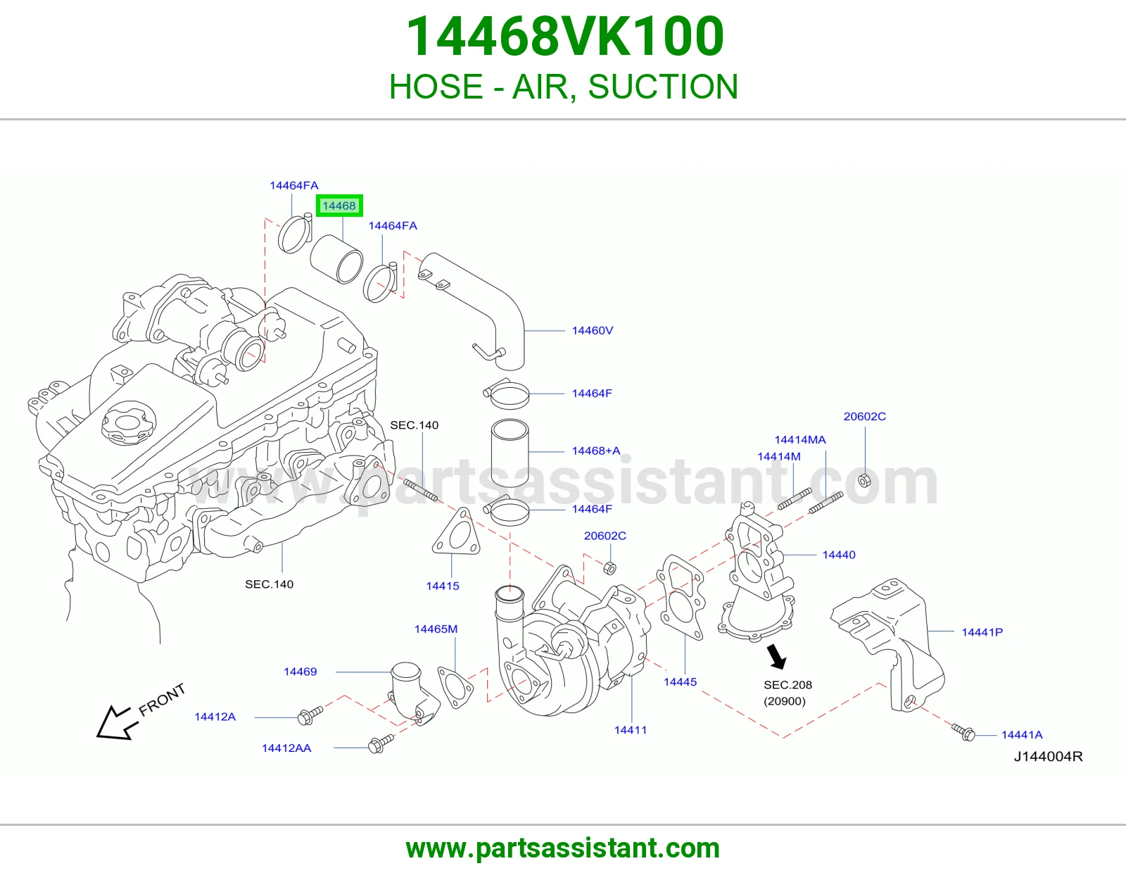 لي هواء سحب 14468VK100