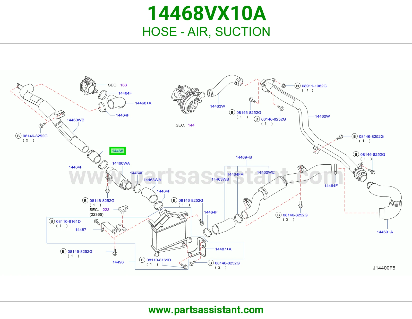 لي هواء سحب 14468VX10A