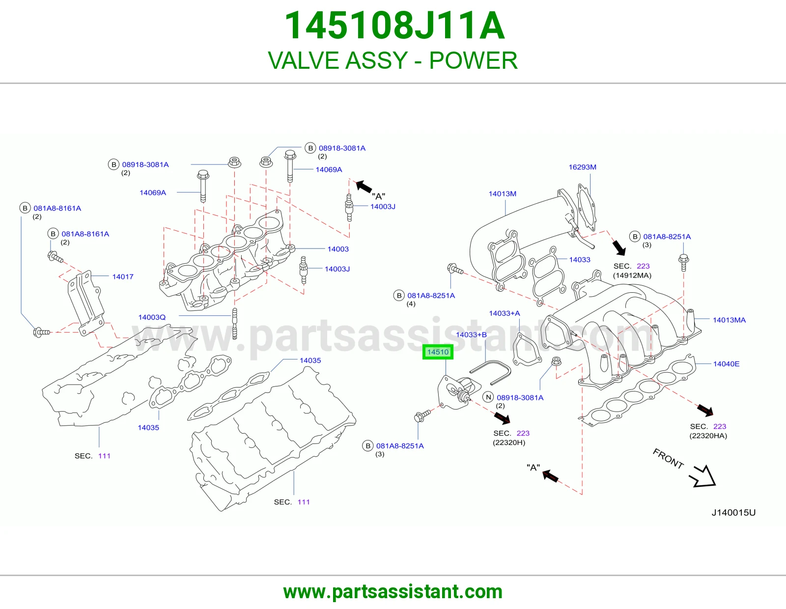 بلف كهربائي كامل 145108J11A