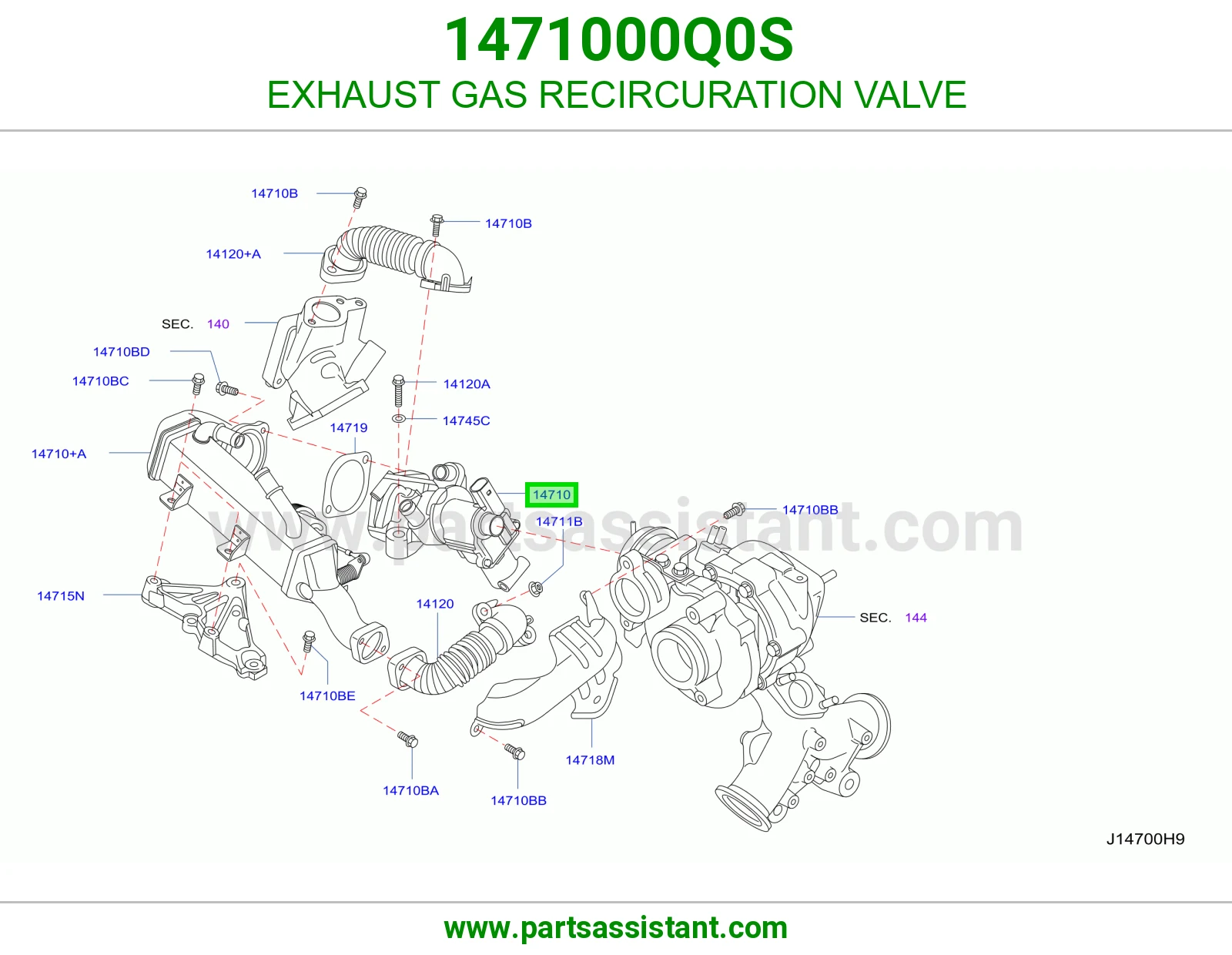 حساس شكمان 1471000Q0S
