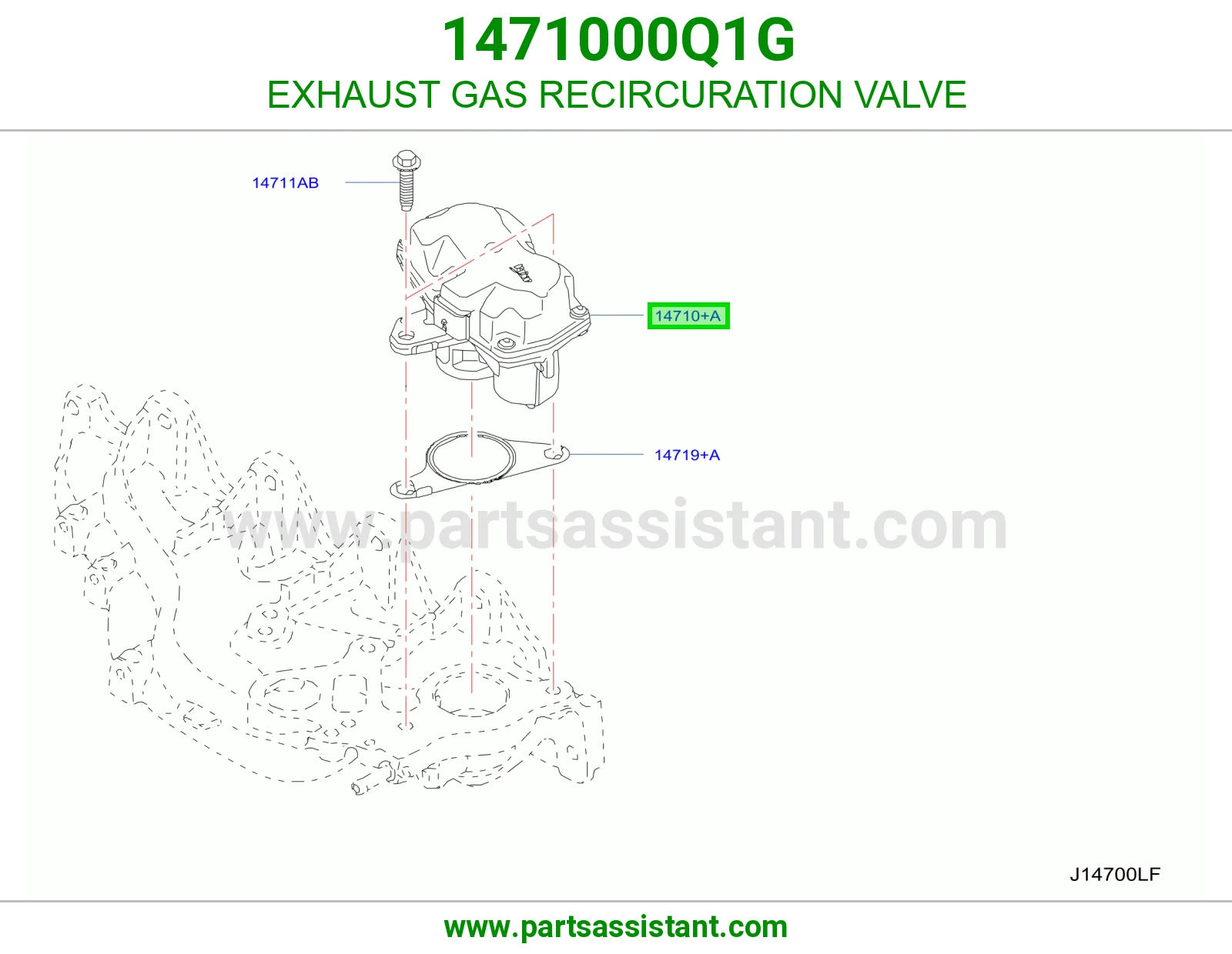 بلف EGR 1471000Q1G
