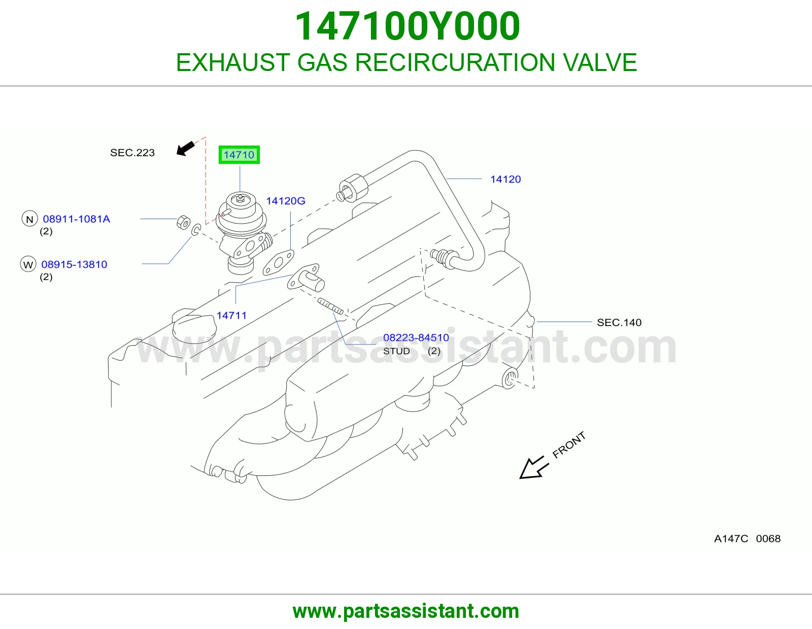 حساس شكمان 147100Y000