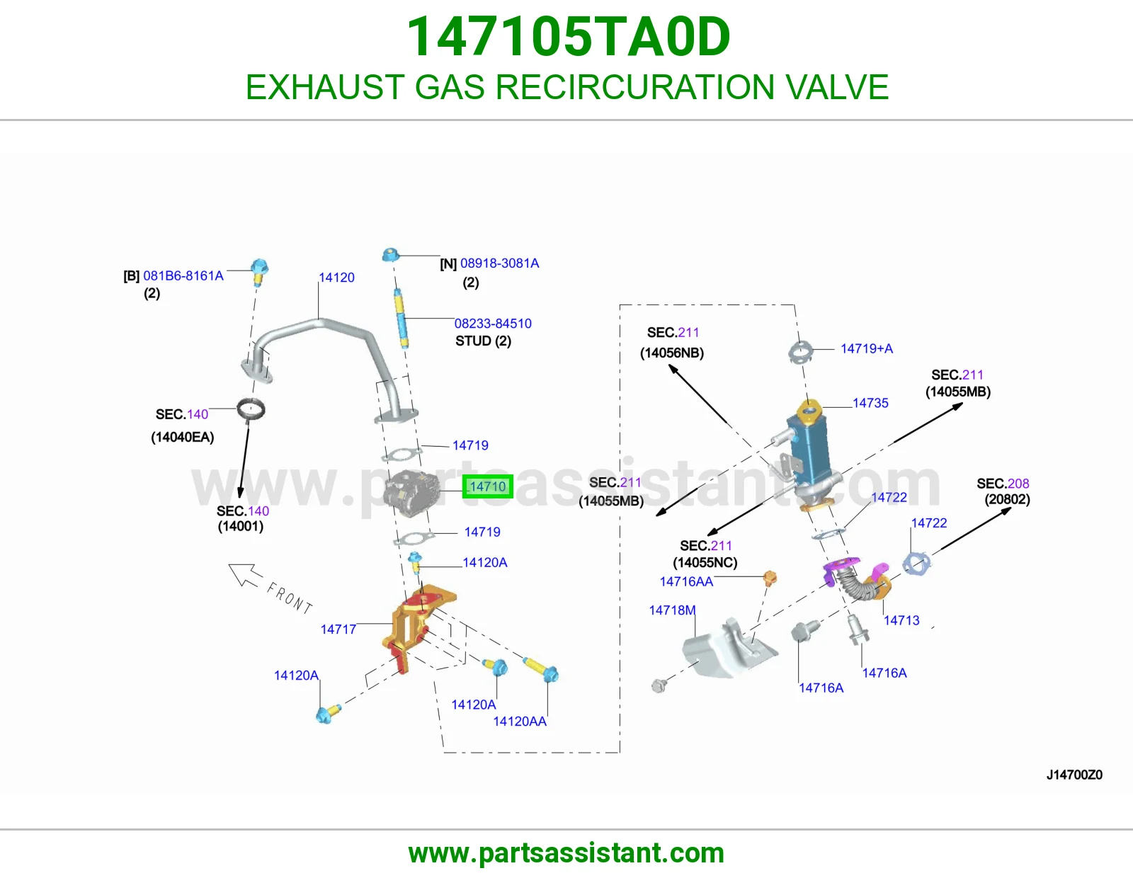 حساس شكمان 147105TA0D