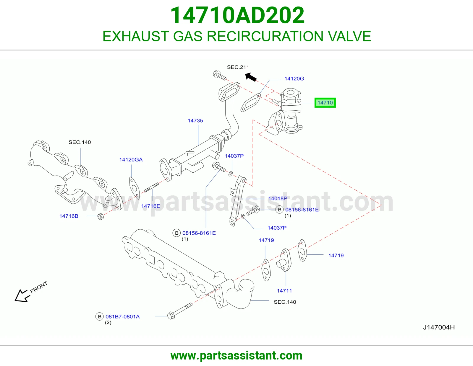 حساس شكمان 14710AD202