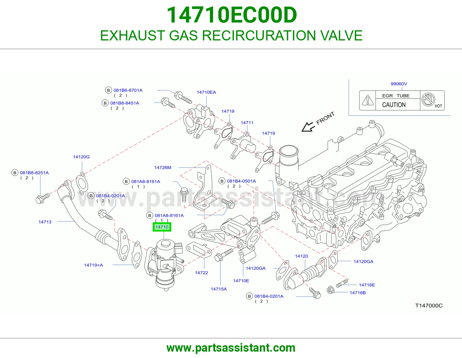حساس شكمان 14710EC00D