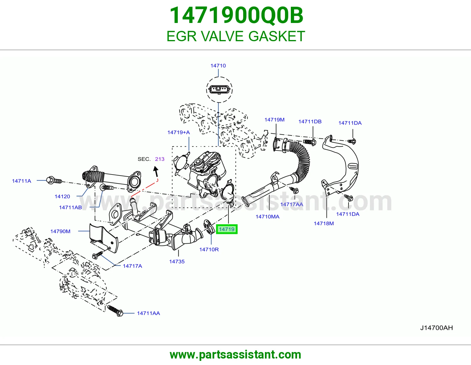 وجه بلف EGR 1471900Q0B