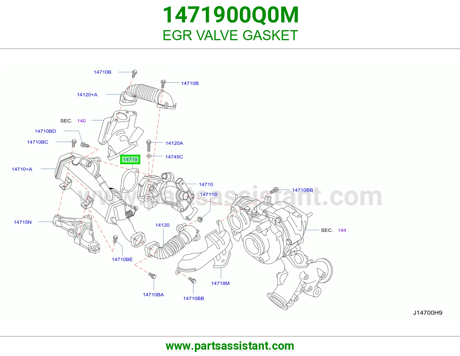 وجه بلف EGR 1471900Q0M