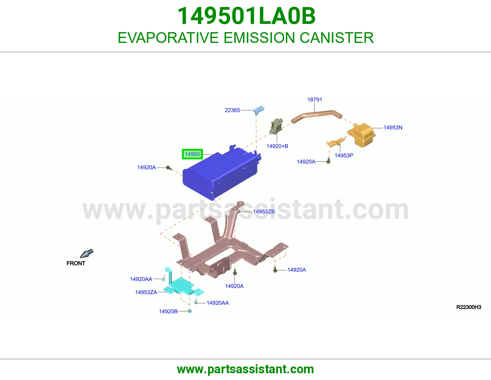 علبه هواء كربون 149501LA0B