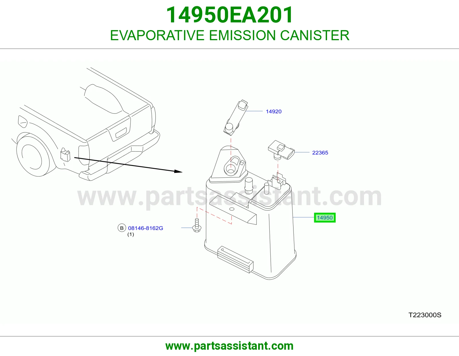 علبه هواء كربون 14950EA201