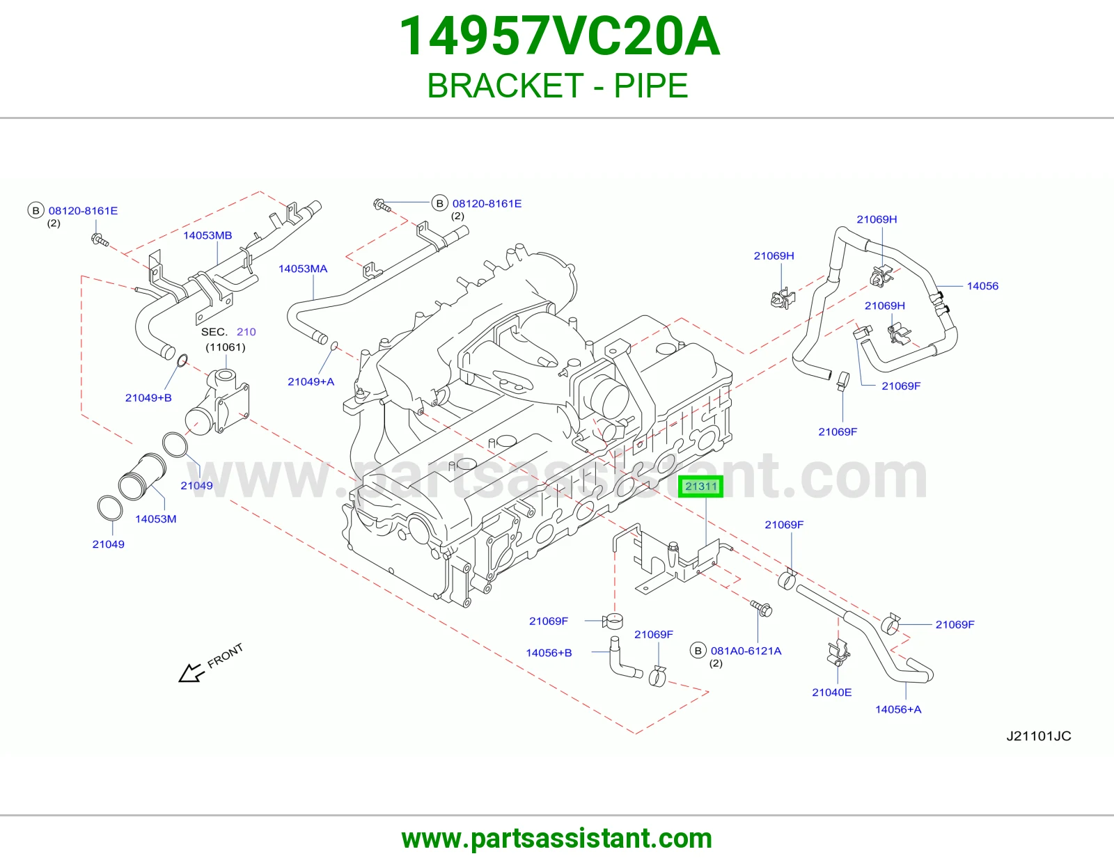 قاعدة ماسورة 14957VC20A
