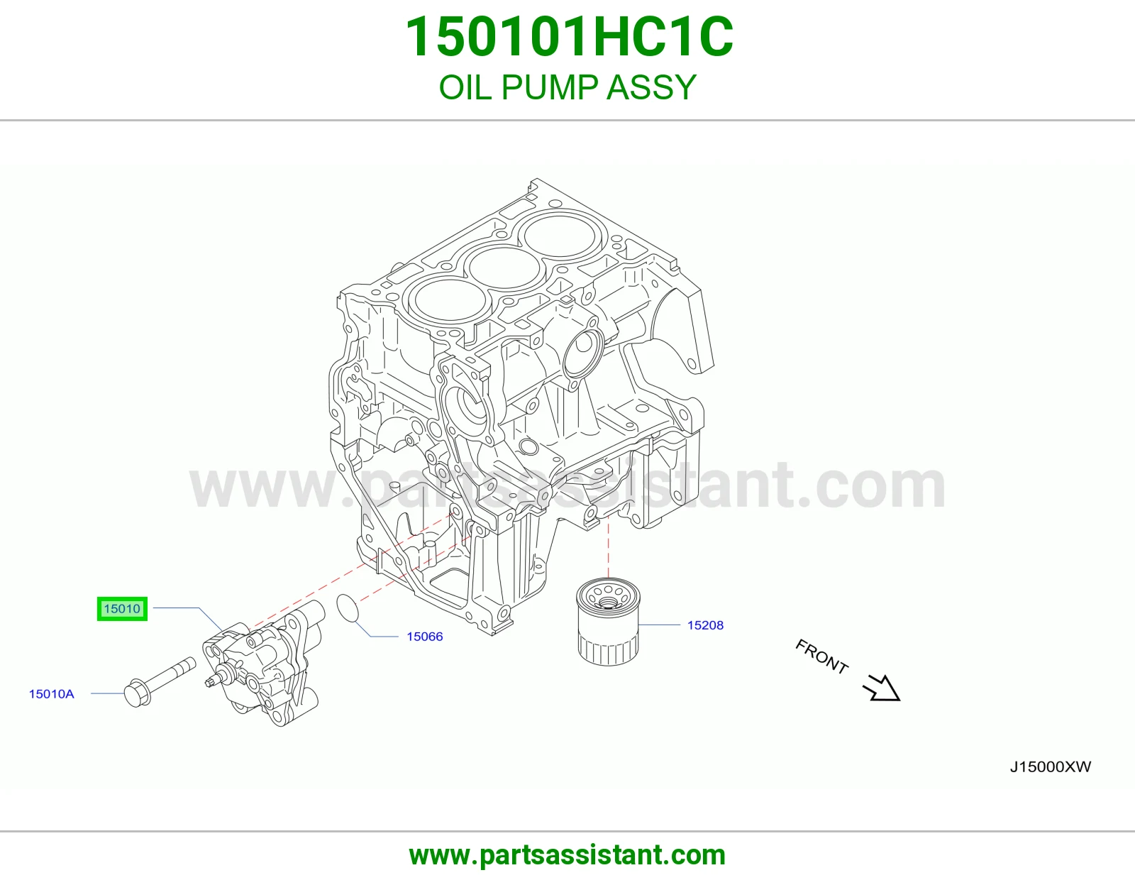 طرمبه زيت مكينه 150101HC1C