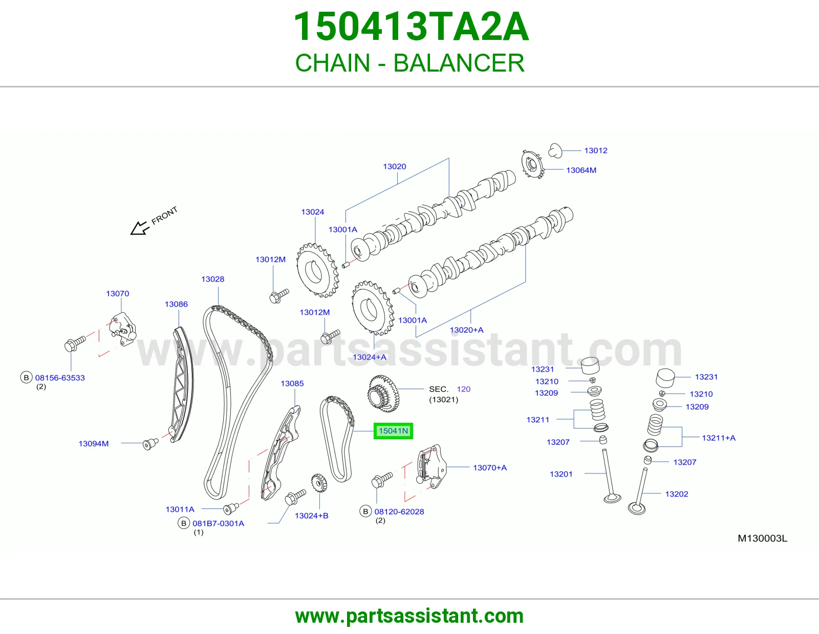 جنزير طرمبه زيت 150413TA2A