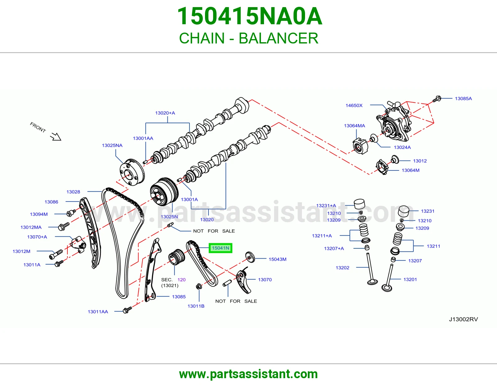 جنزير طرمبه زيت 150415NA0A