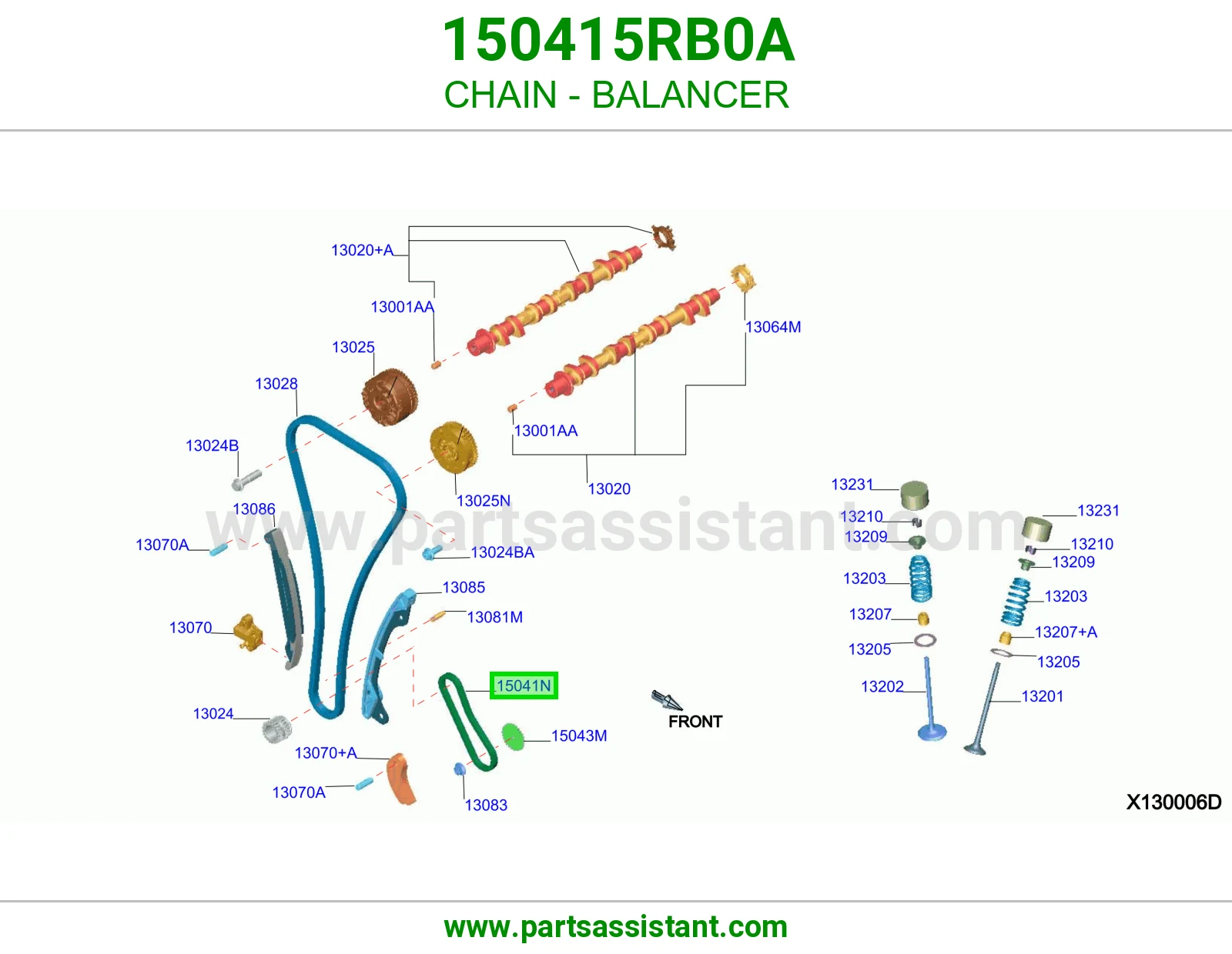 جنزير طرمبه زيت 150415RB0A