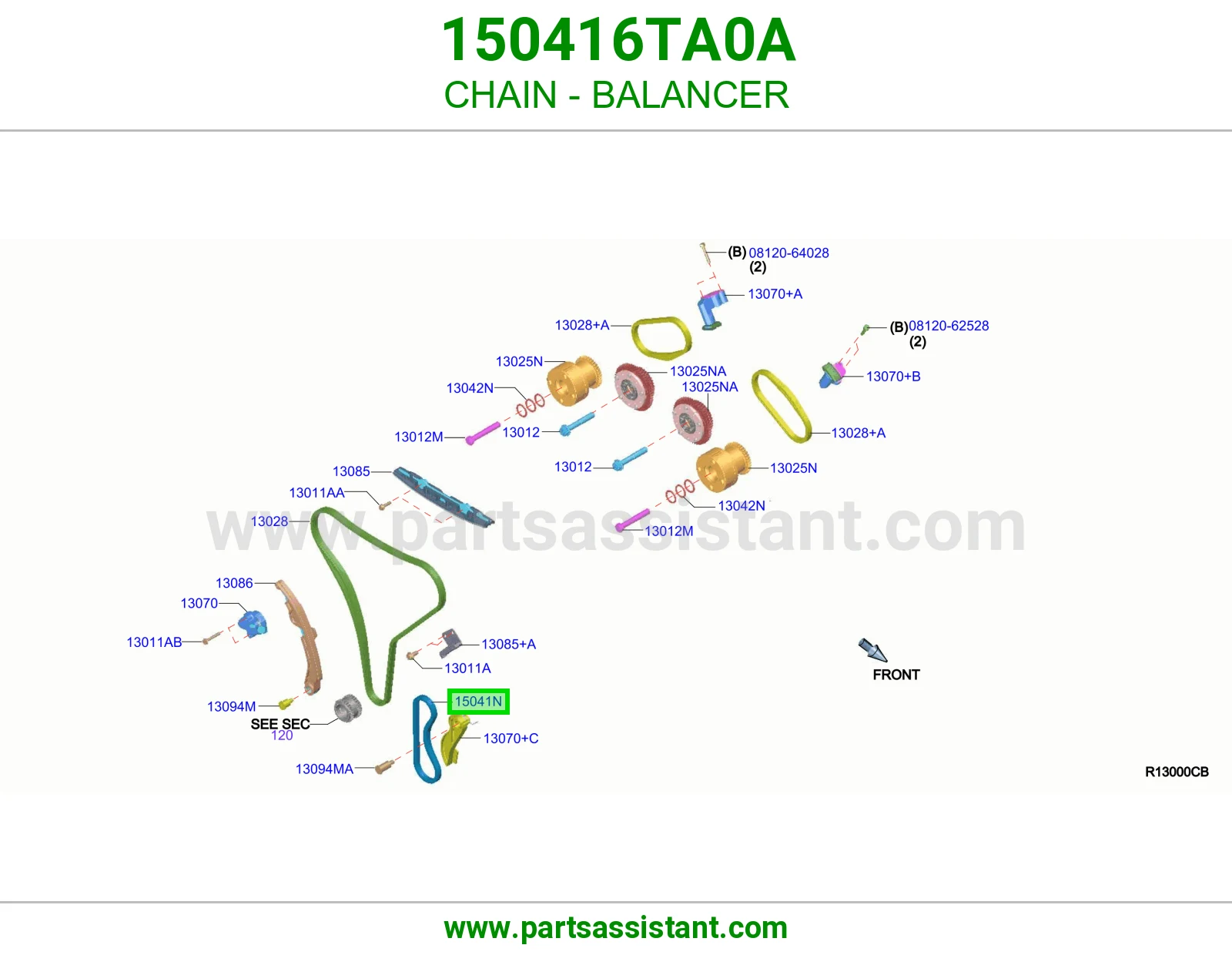 جنزير طرمبه زيت 150416TA0A