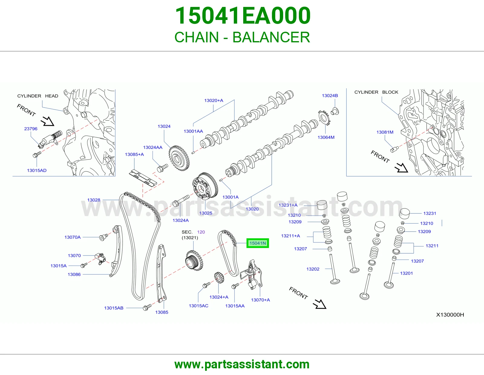 جنزير طرمبه زيت 15041EA000