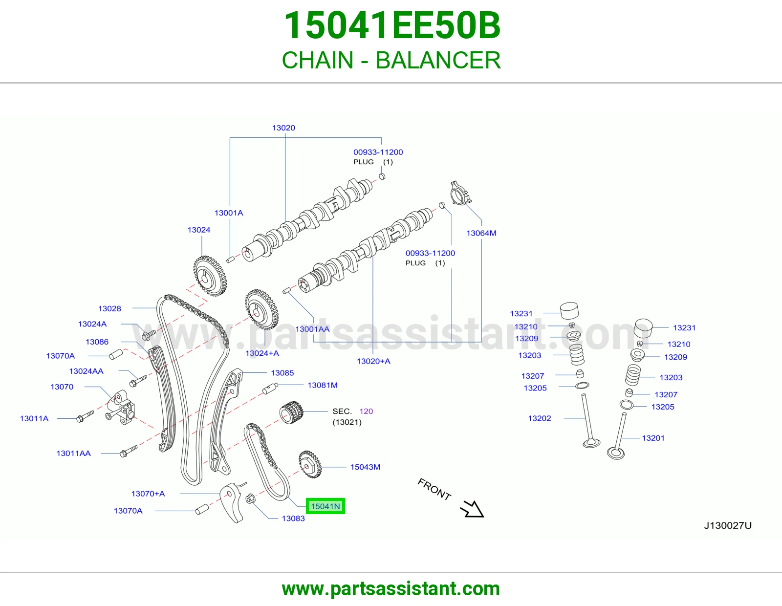 جنزير طرمبه زيت 15041EE50B