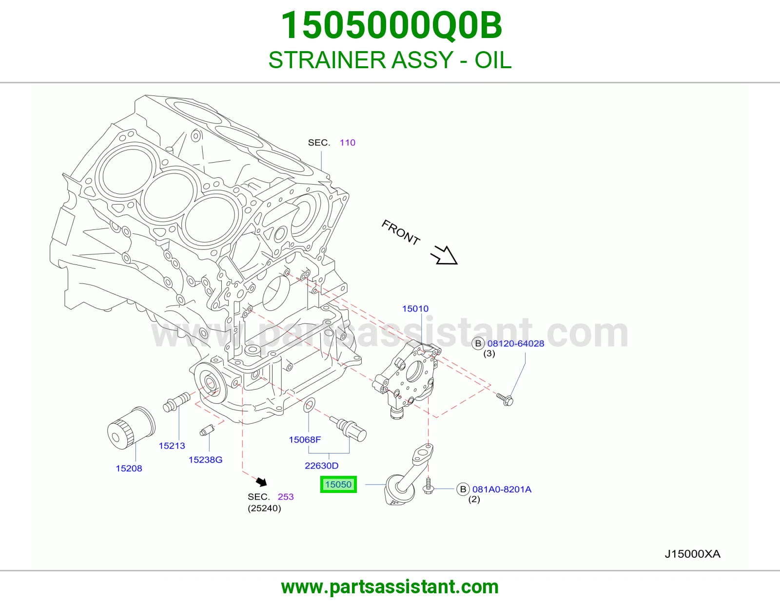شخال كرتير زيت 1505000Q0B