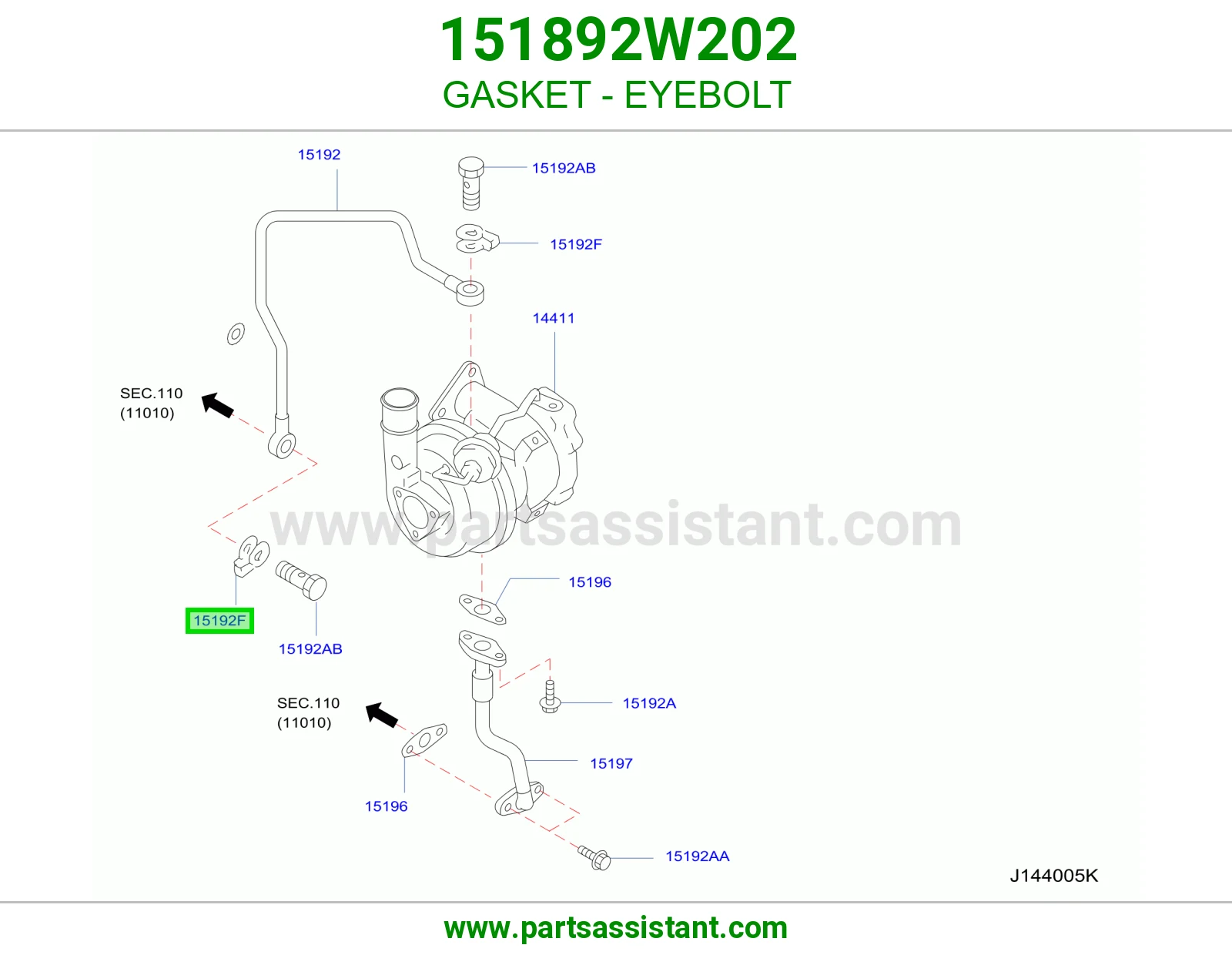 وجه مسمار بعين 151892W202