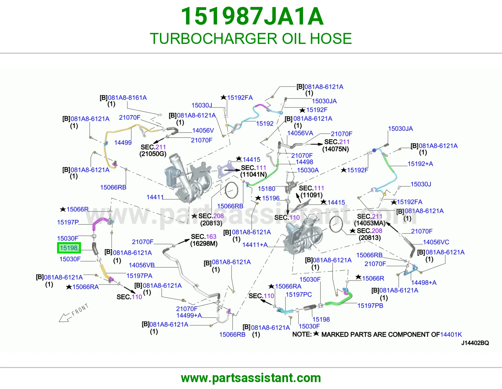 لي زيت تيربو 151987JA1A
