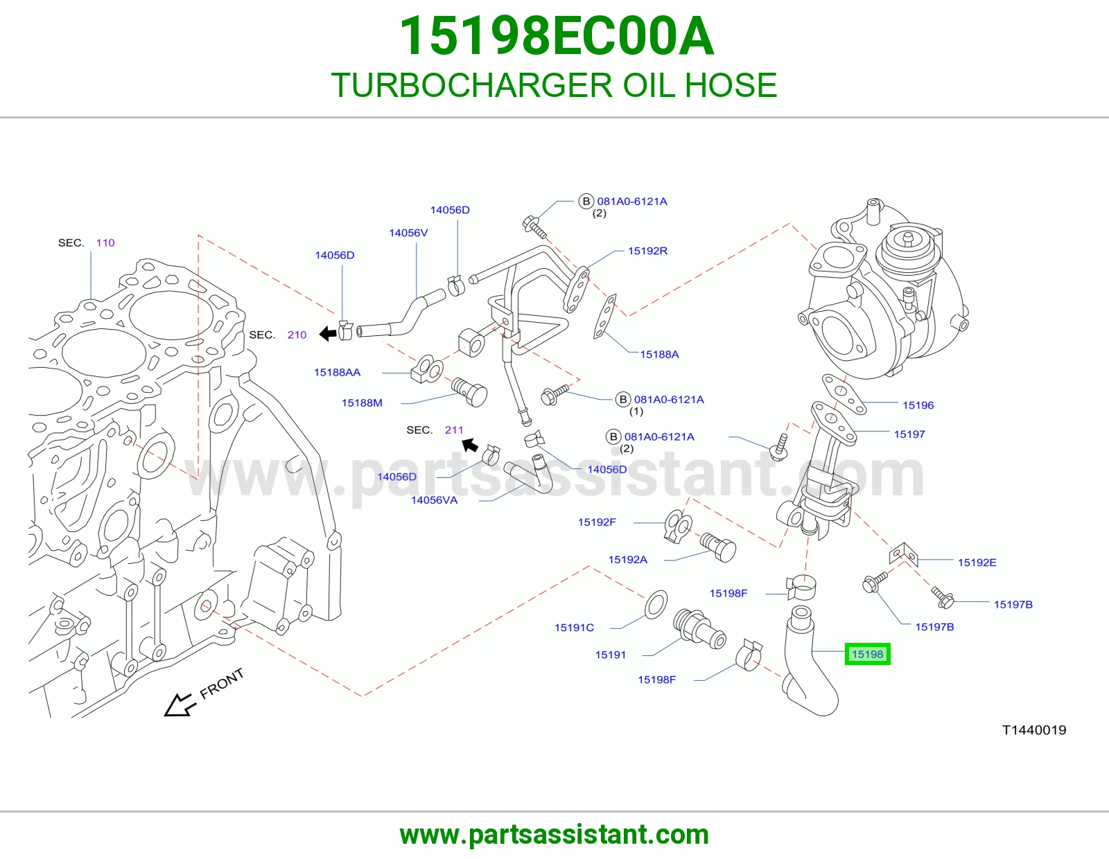 لي زيت تيربو 15198EC00A