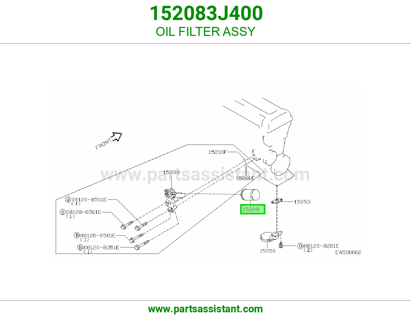 فلتر زيت مكينه 152083J400