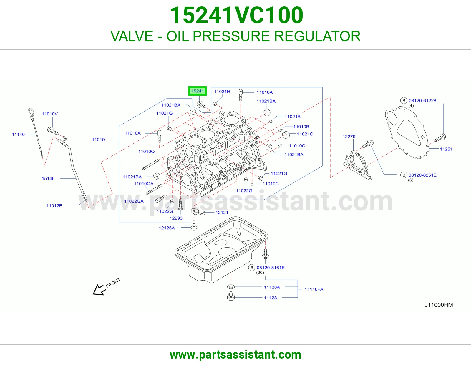 وجه مبرد زيت 15241VC100