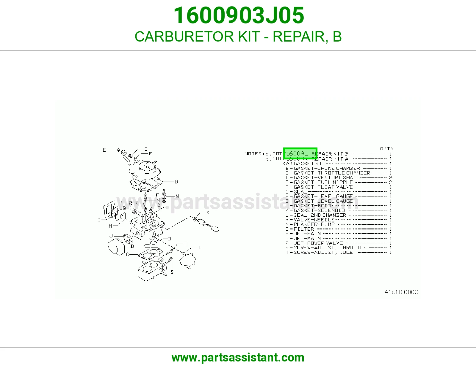 اصلاح كربريتر 1600903J05