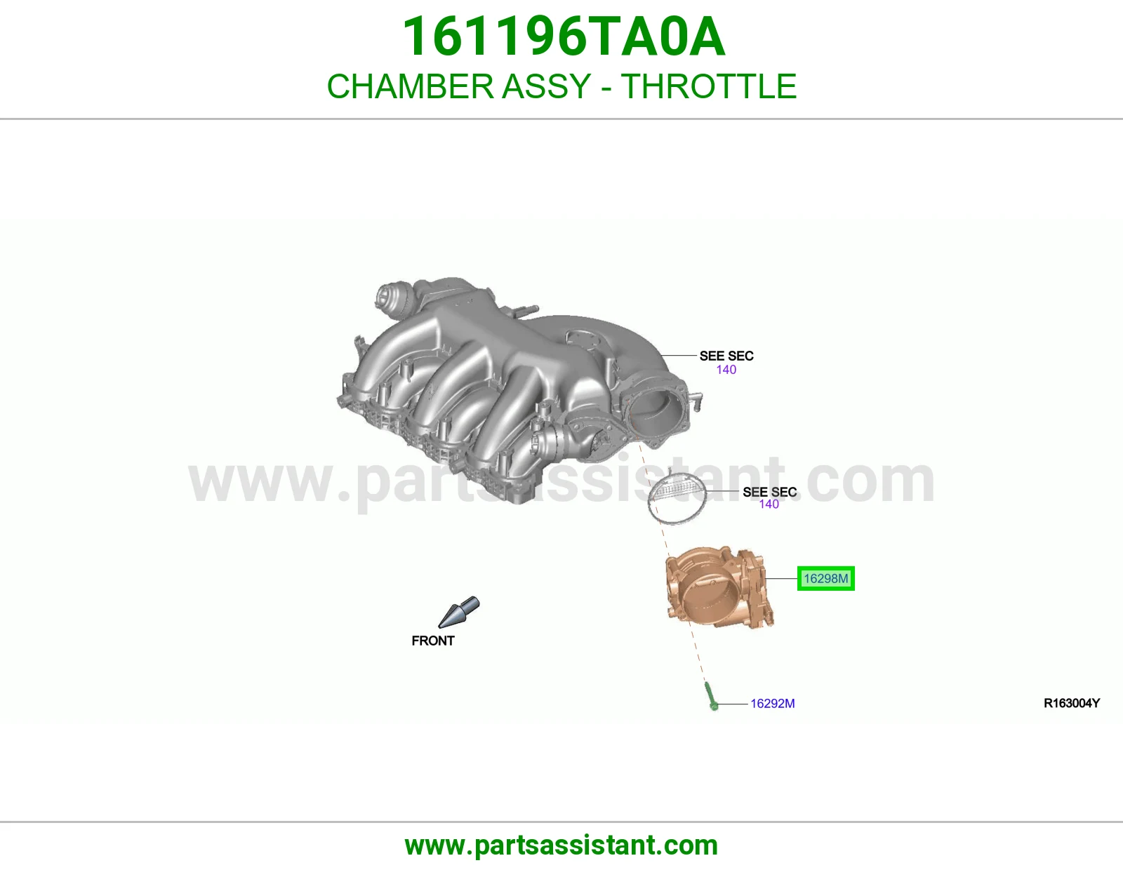 منظم دعسه بنزين 161196TA0A