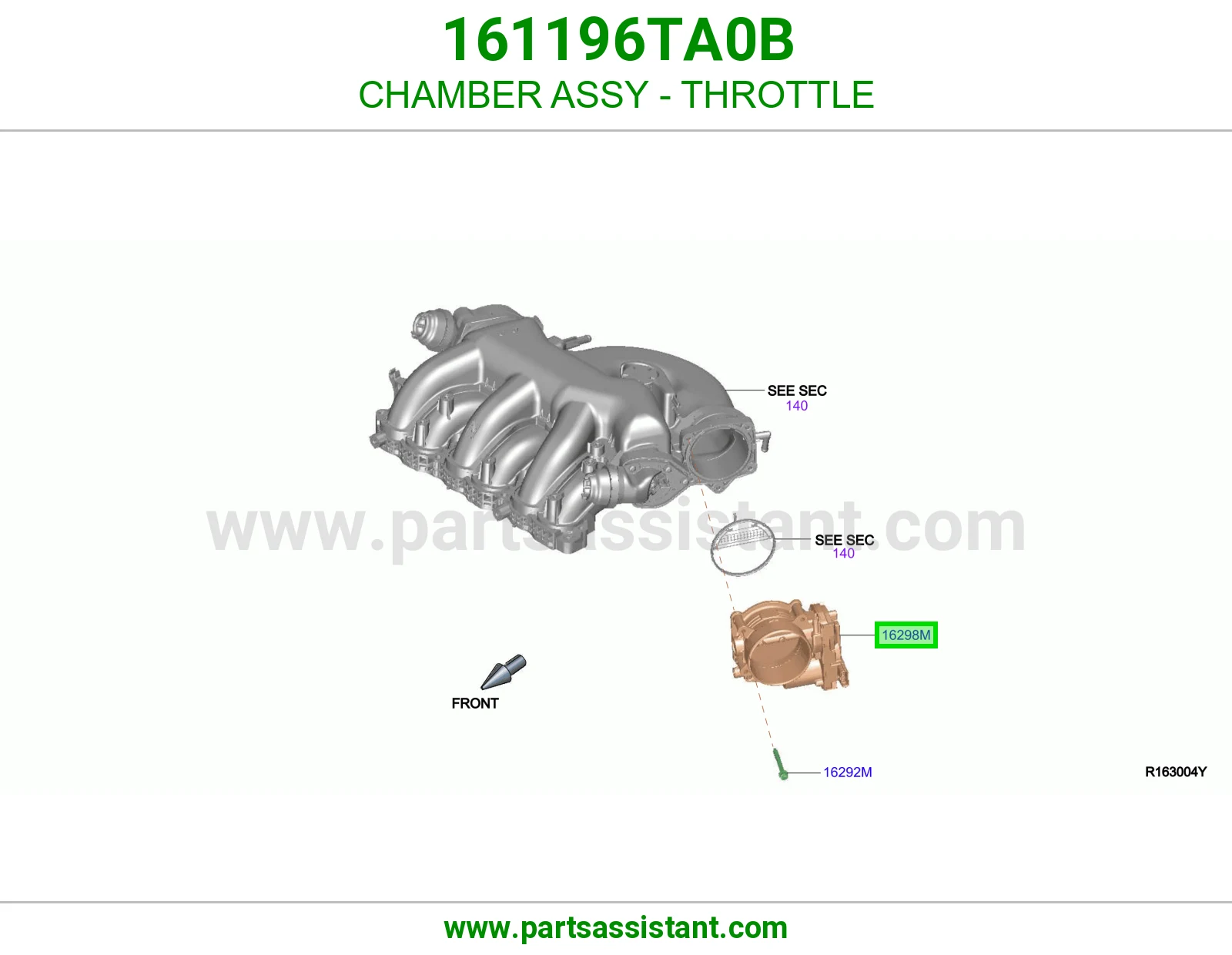 منظم دعسه بنزين 161196TA0B