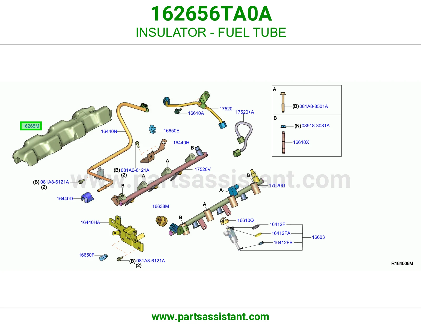 قاعده طرمبه اساسيه فوق 162656TA0A