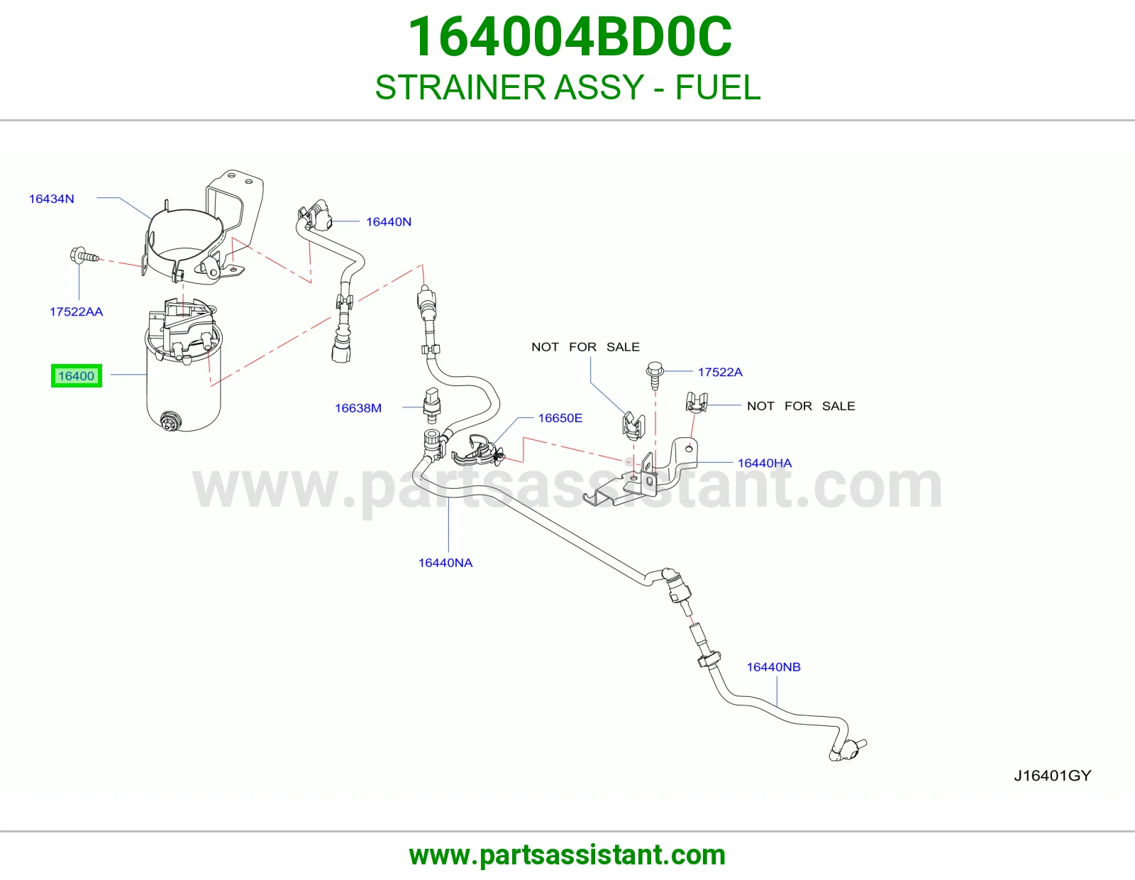 فلتر صفايه بنزين 164004BD0C