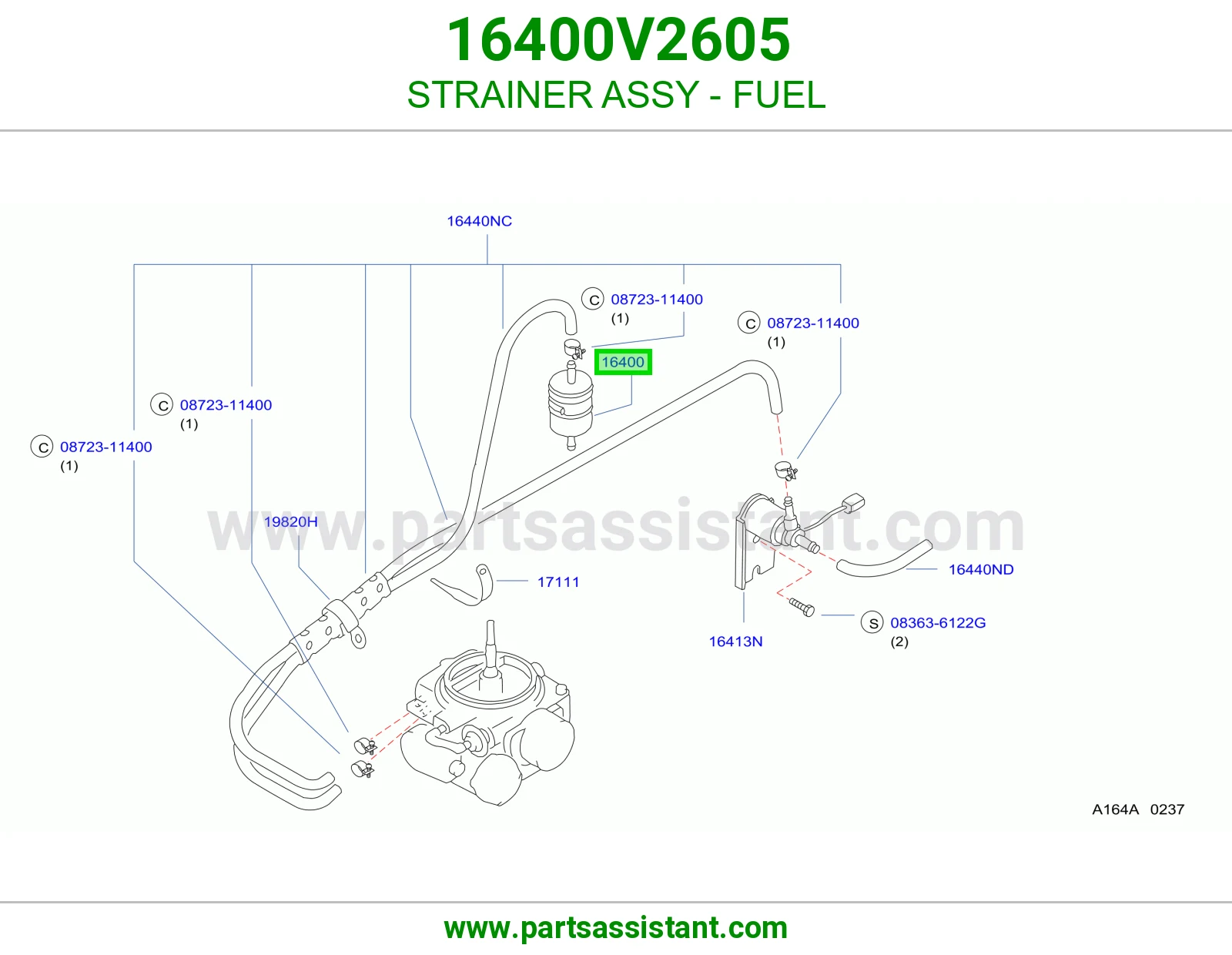 فلتر صفايه بنزين 16400V2605