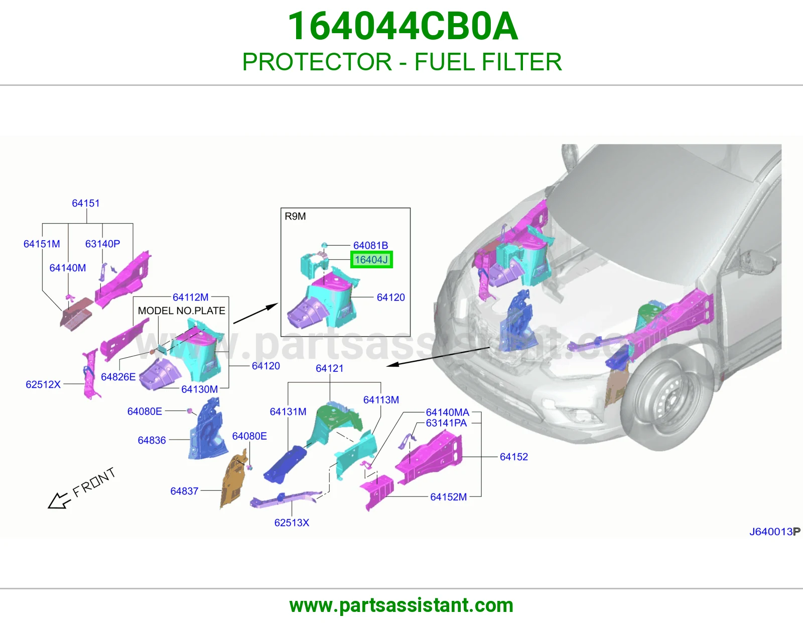 واقي فلتر بنزين 164044CB0A