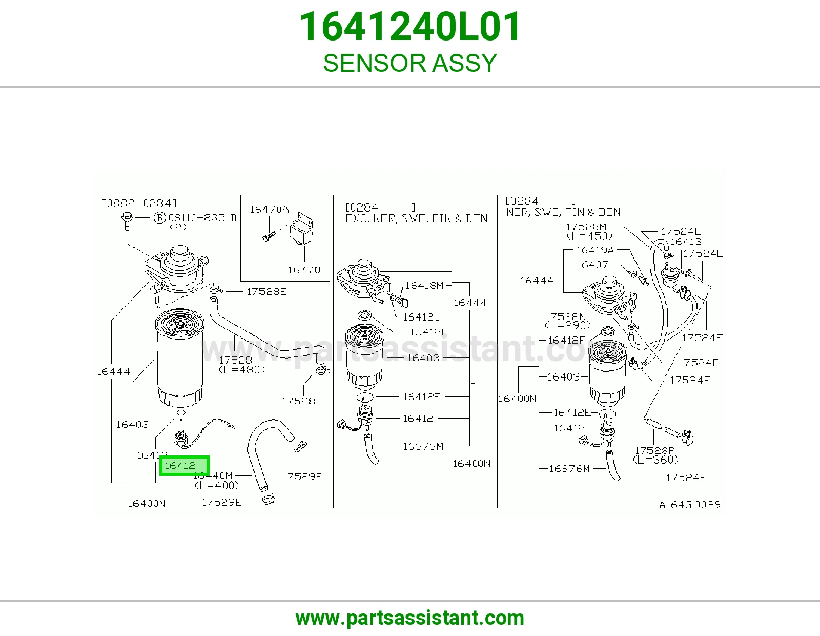 SENSOR ASSY 1641240L01