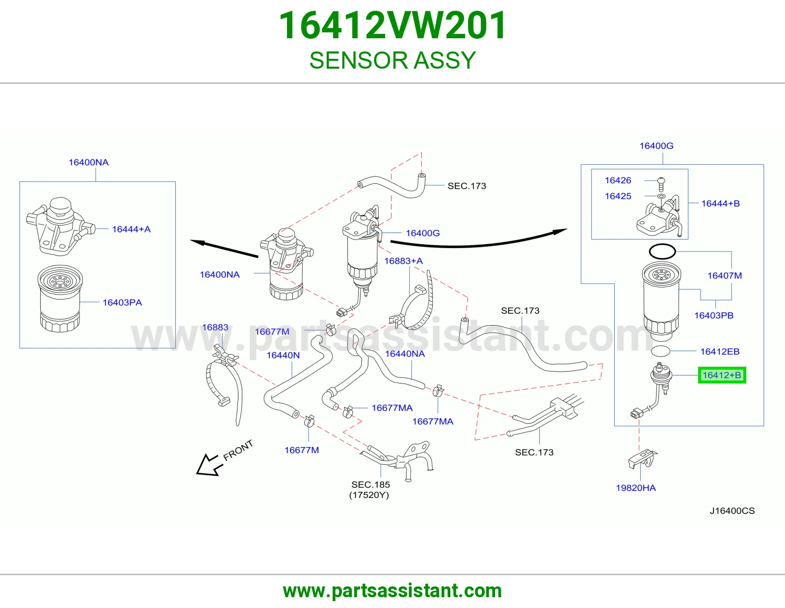 حساس كامل 16412VW201
