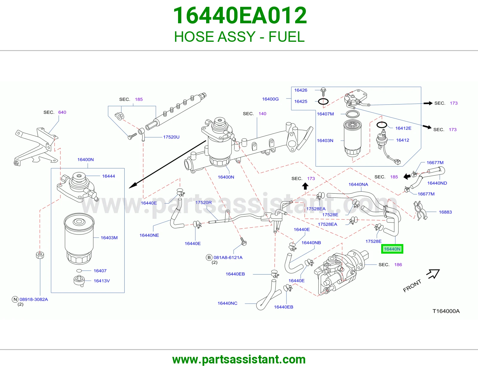 لي بنزين كامل 16440EA012