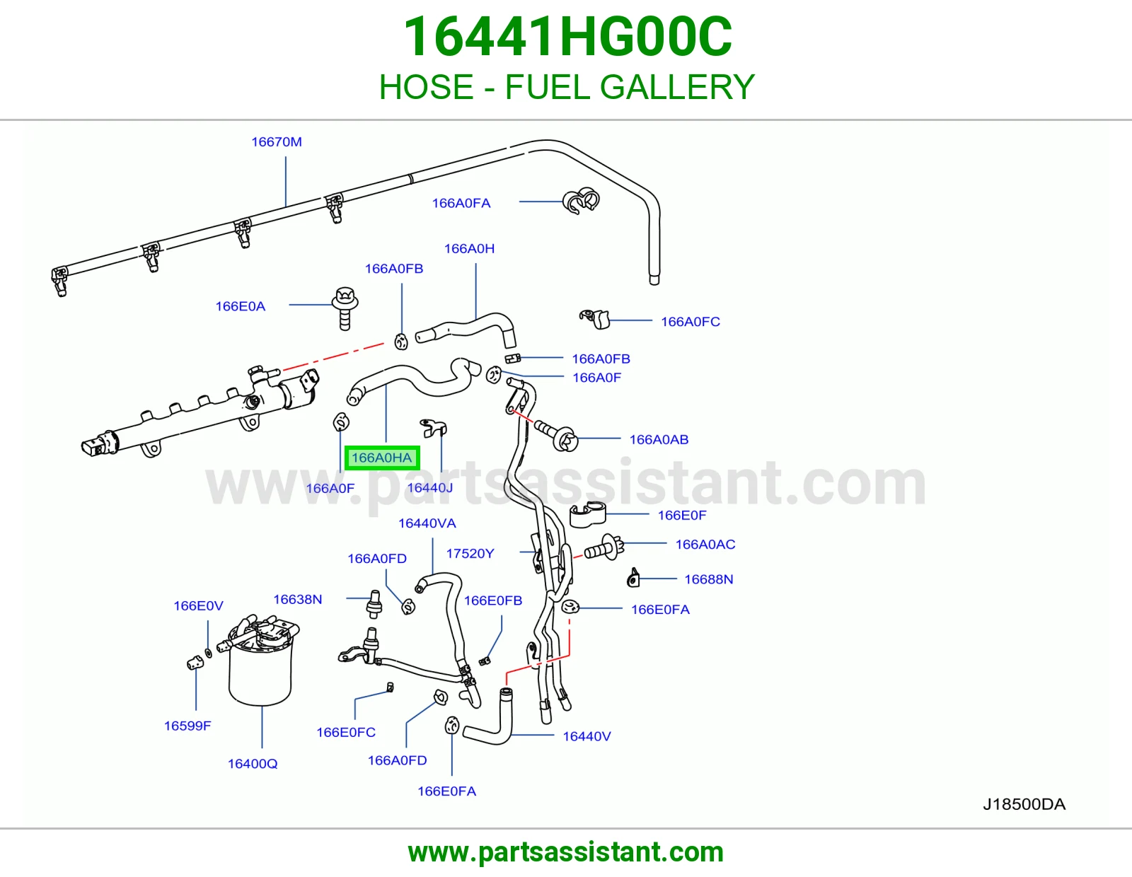 لي مسطرة بخاخات 16441HG00C