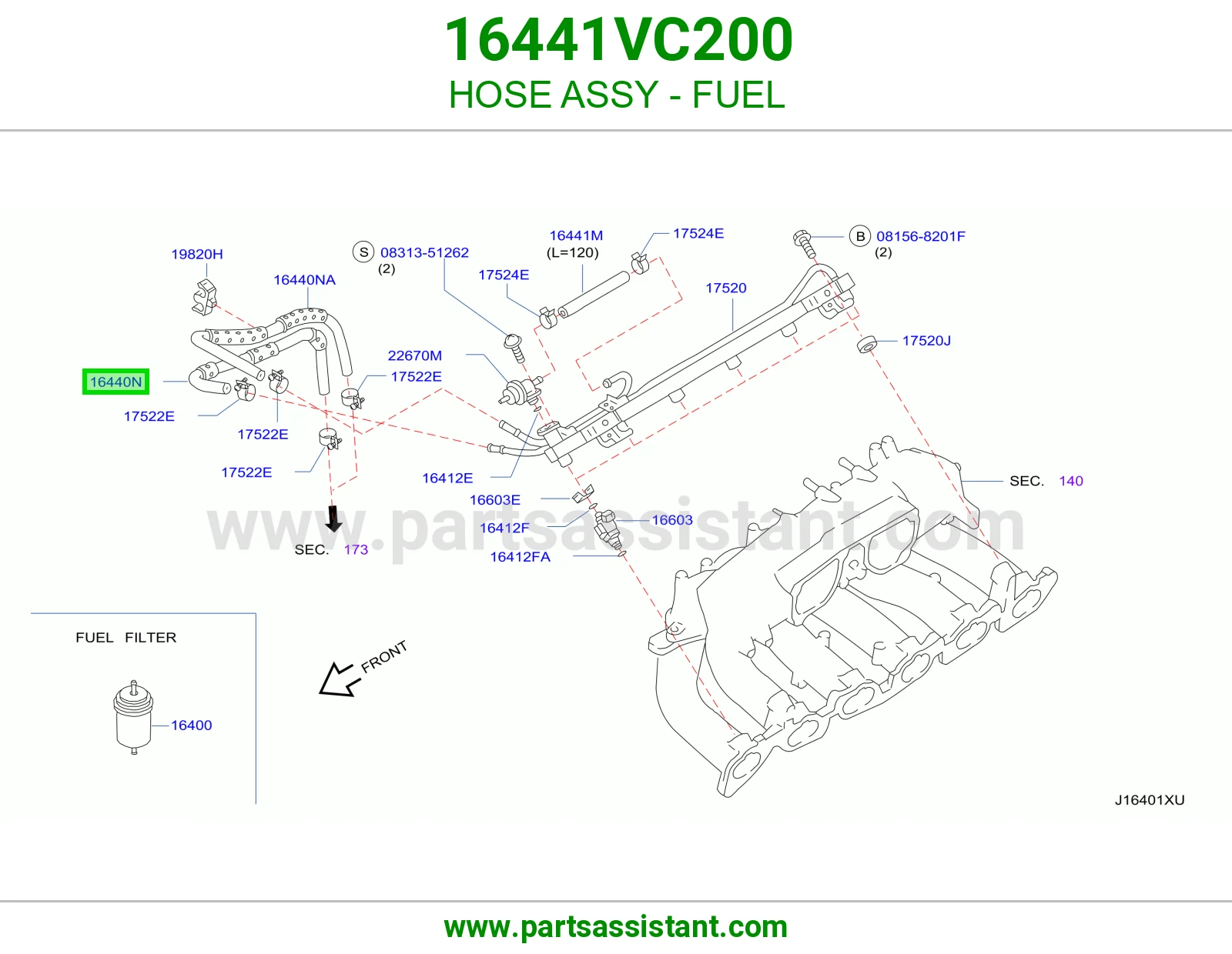 لي بنزين كامل 16441VC200
