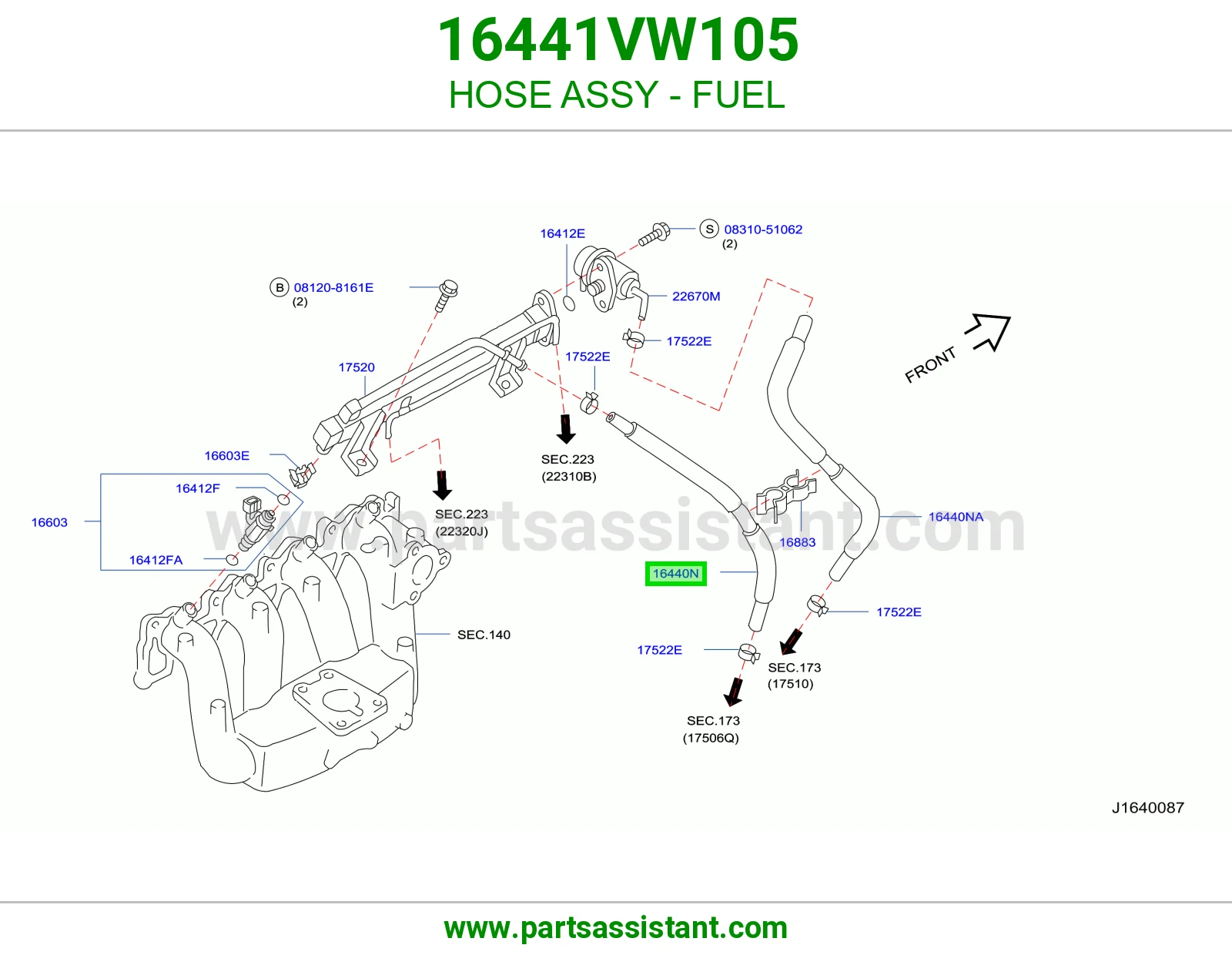 لي بنزين كامل 16441VW105