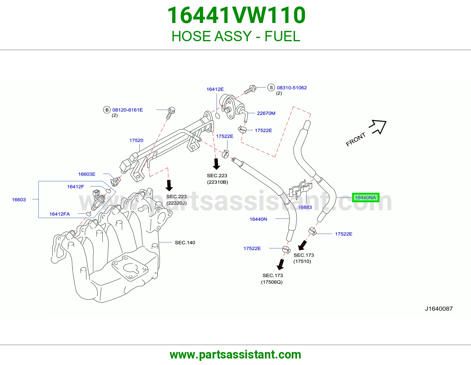 لي بنزين كامل 16441VW110