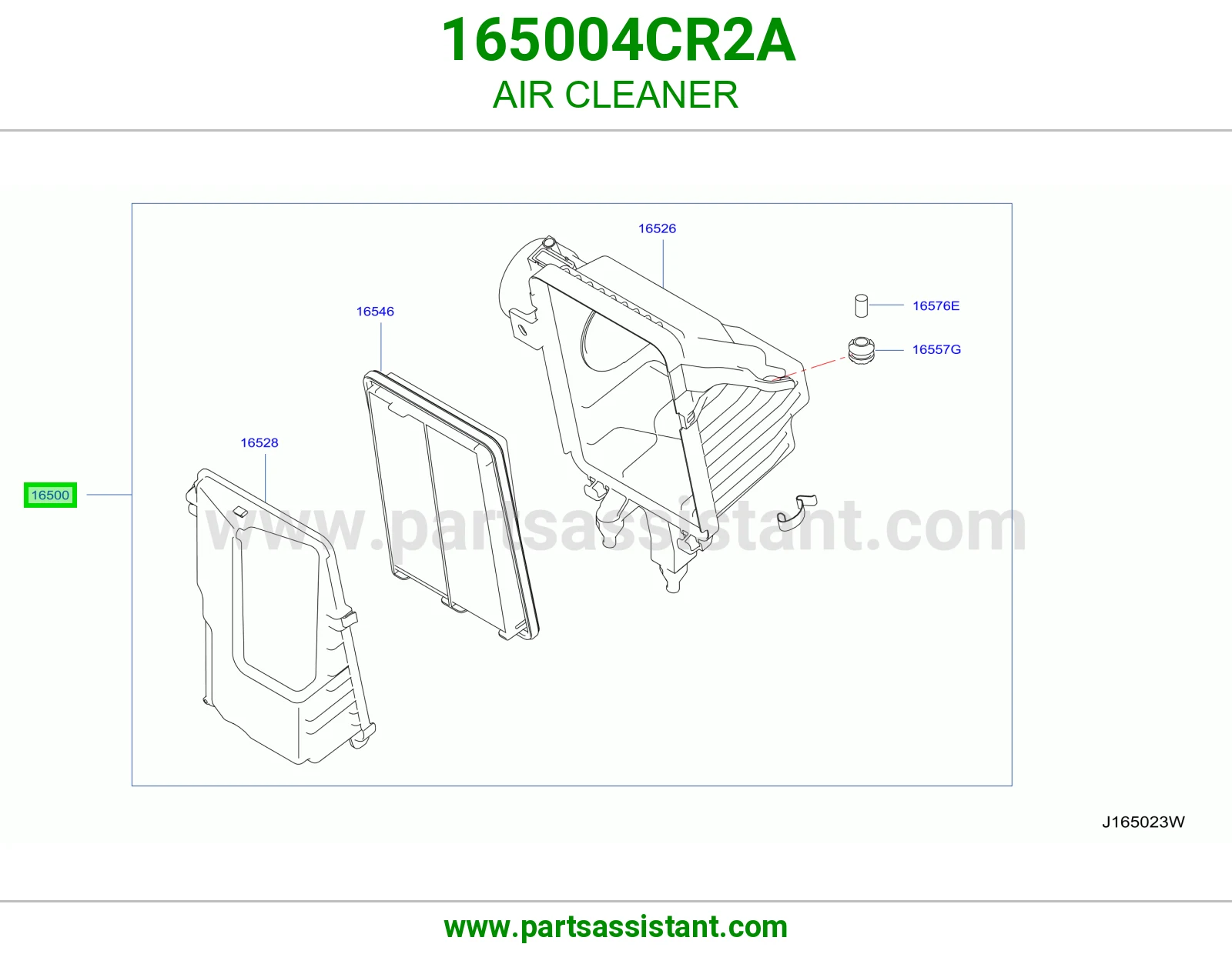 قربه هواء 165004CR2A