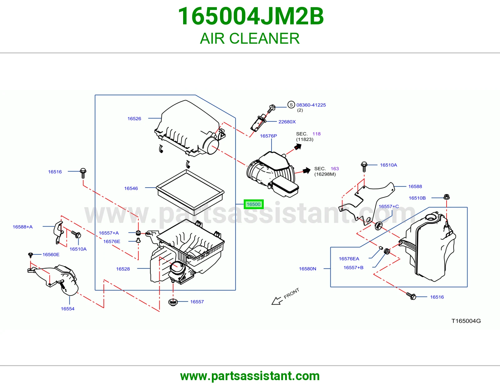 قربه هواء 165004JM2B