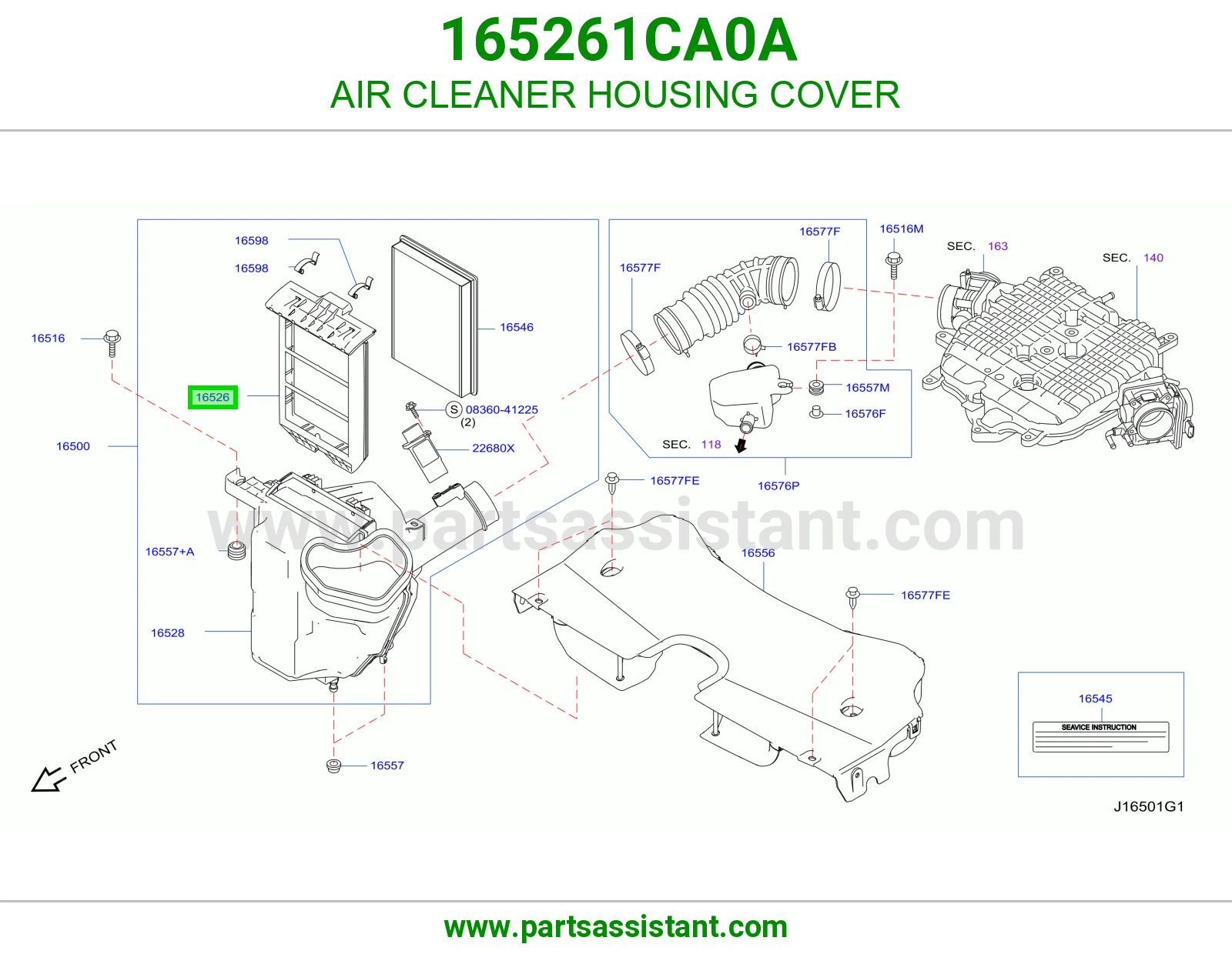 غطا قربه هواء فوق 165261CA0A