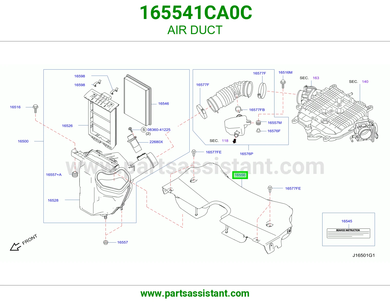 وصلة هواء 165541CA0C