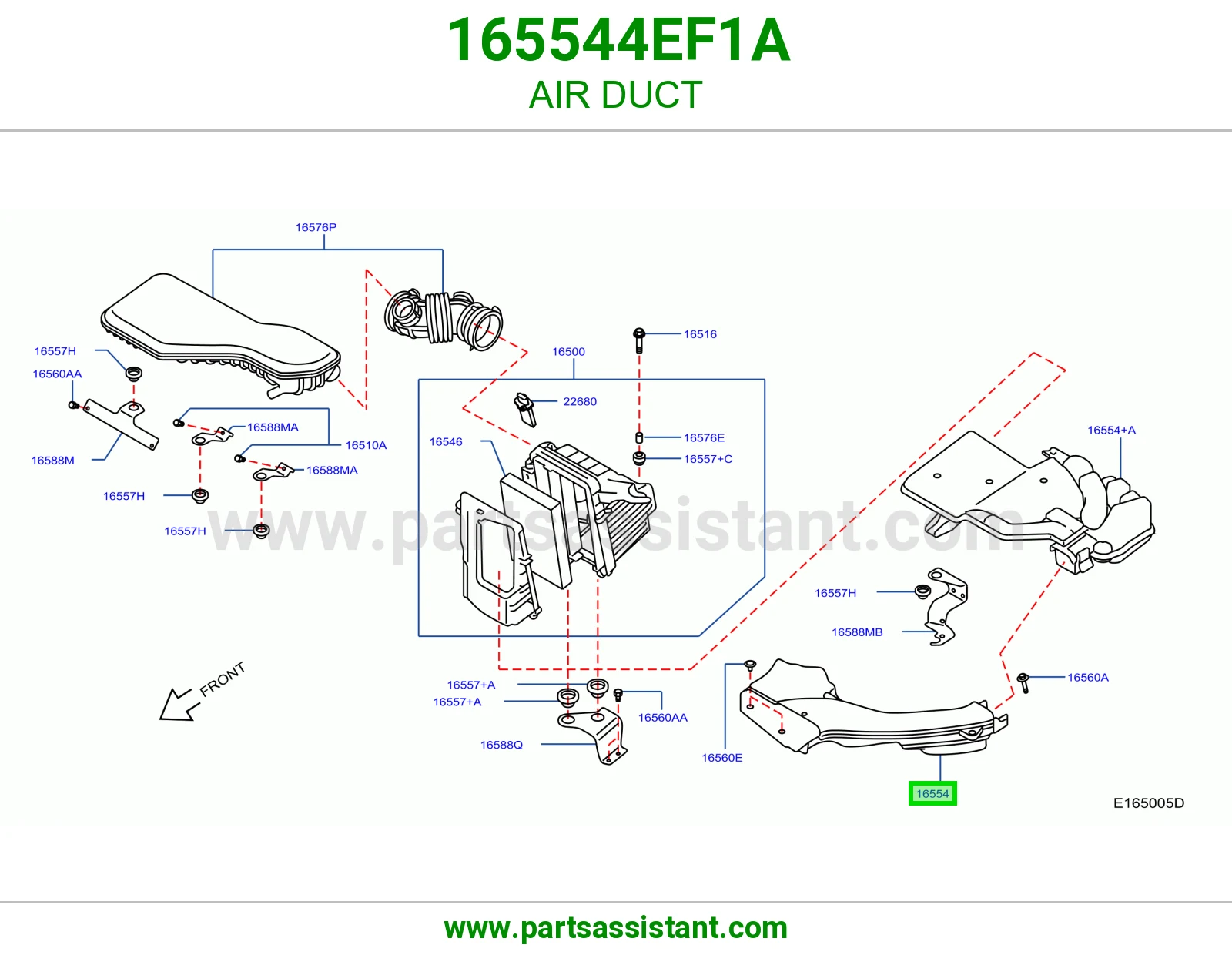وصلة هواء 165544EF1A