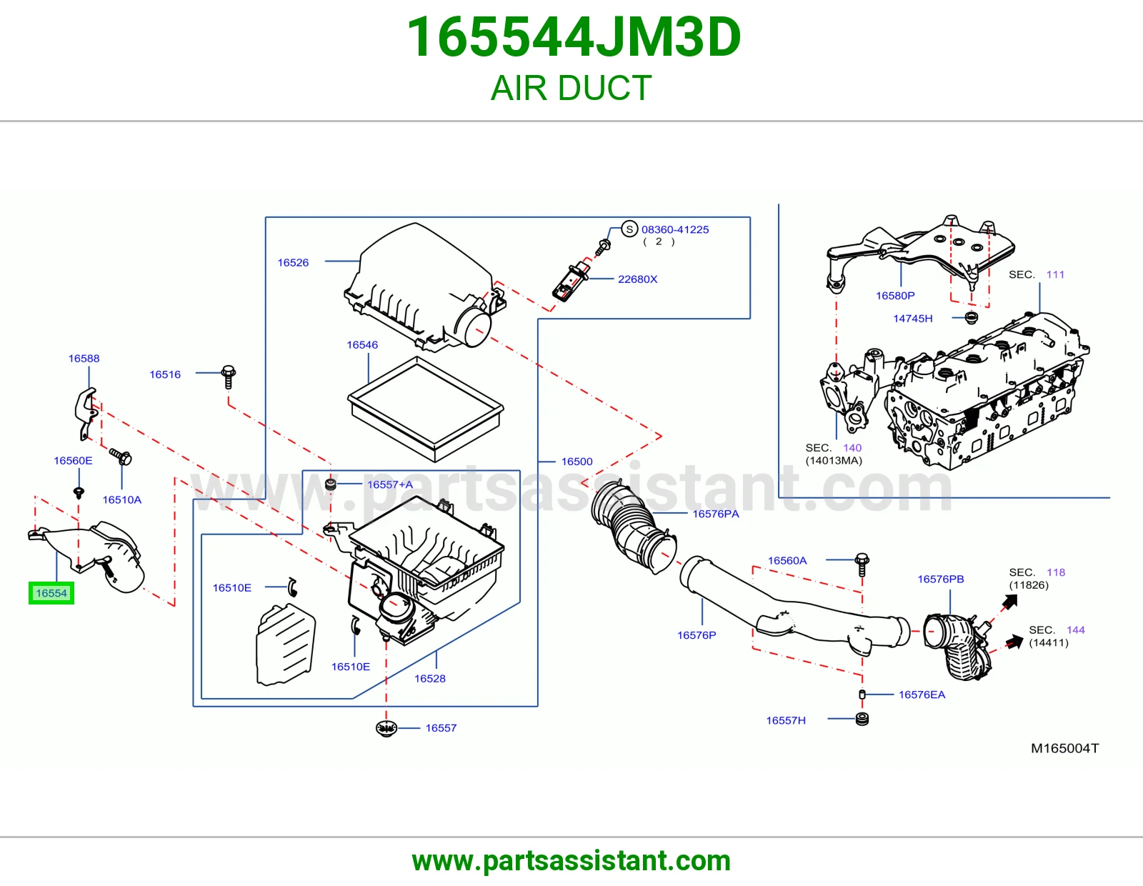 وصلة هواء 165544JM3D