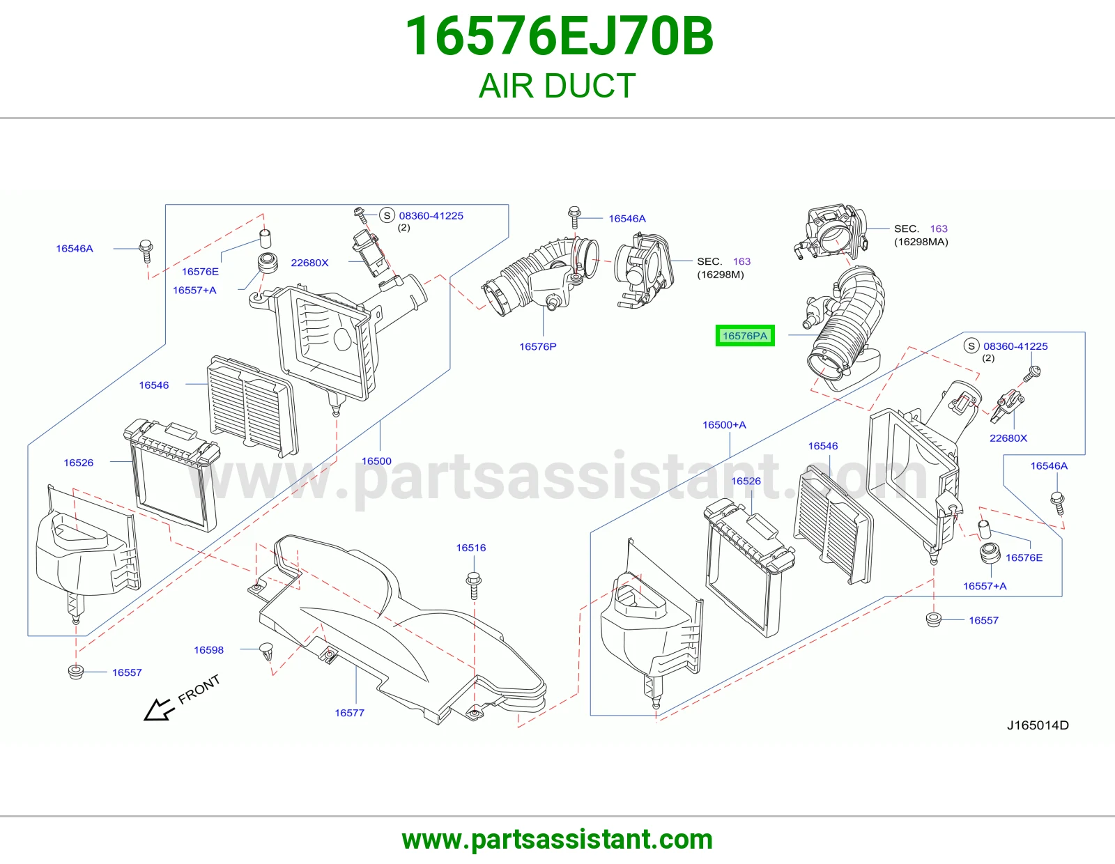 وصلة هواء 16576EJ70B